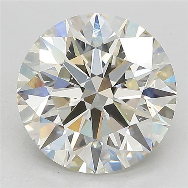 3.01ct J VS2 Rare Carat Ideal Cut Round Lab Grown Diamond