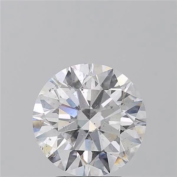 3.58ct D SI2 Rare Carat Ideal Cut Round Diamond