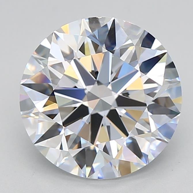 3.31ct D VVS2 Rare Carat Ideal Cut Round Lab Grown Diamond