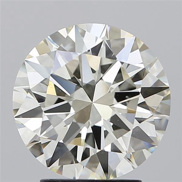 3.01ct K VS2 Excellent Cut Round Diamond