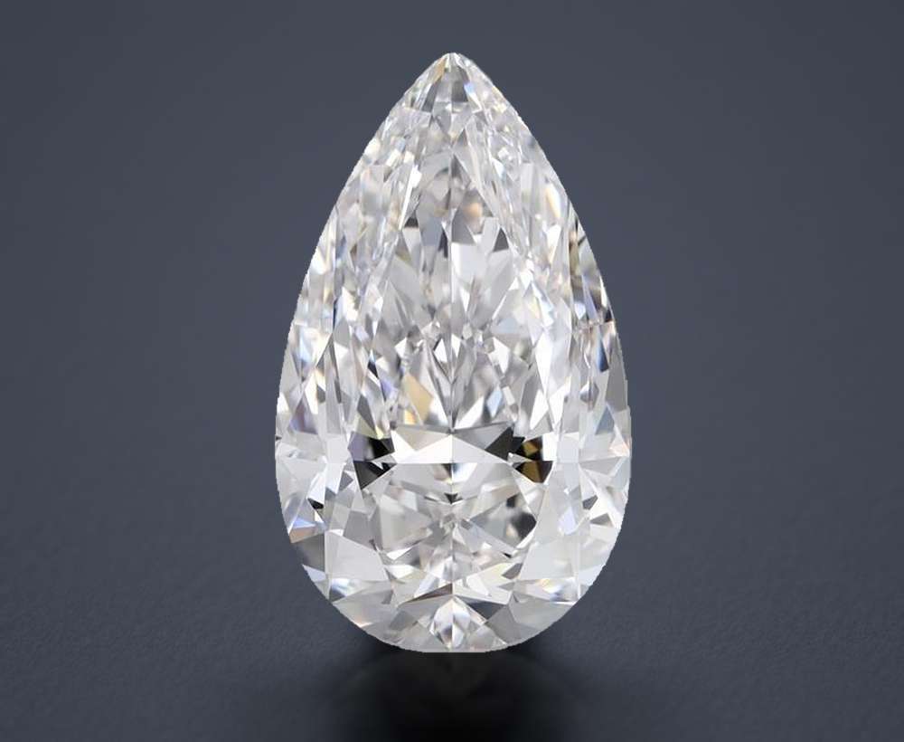 4.02 Carat Pear Natural Diamond