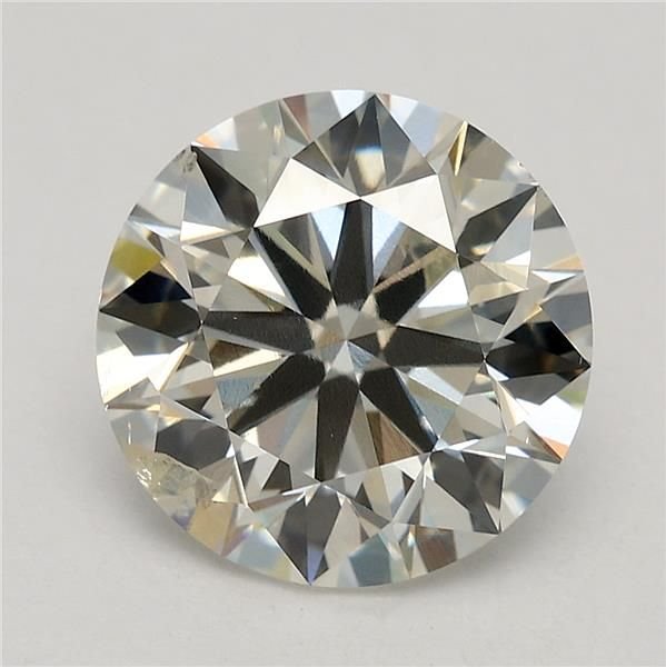 2.70ct J SI2 Excellent Cut Round Lab Grown Diamond
