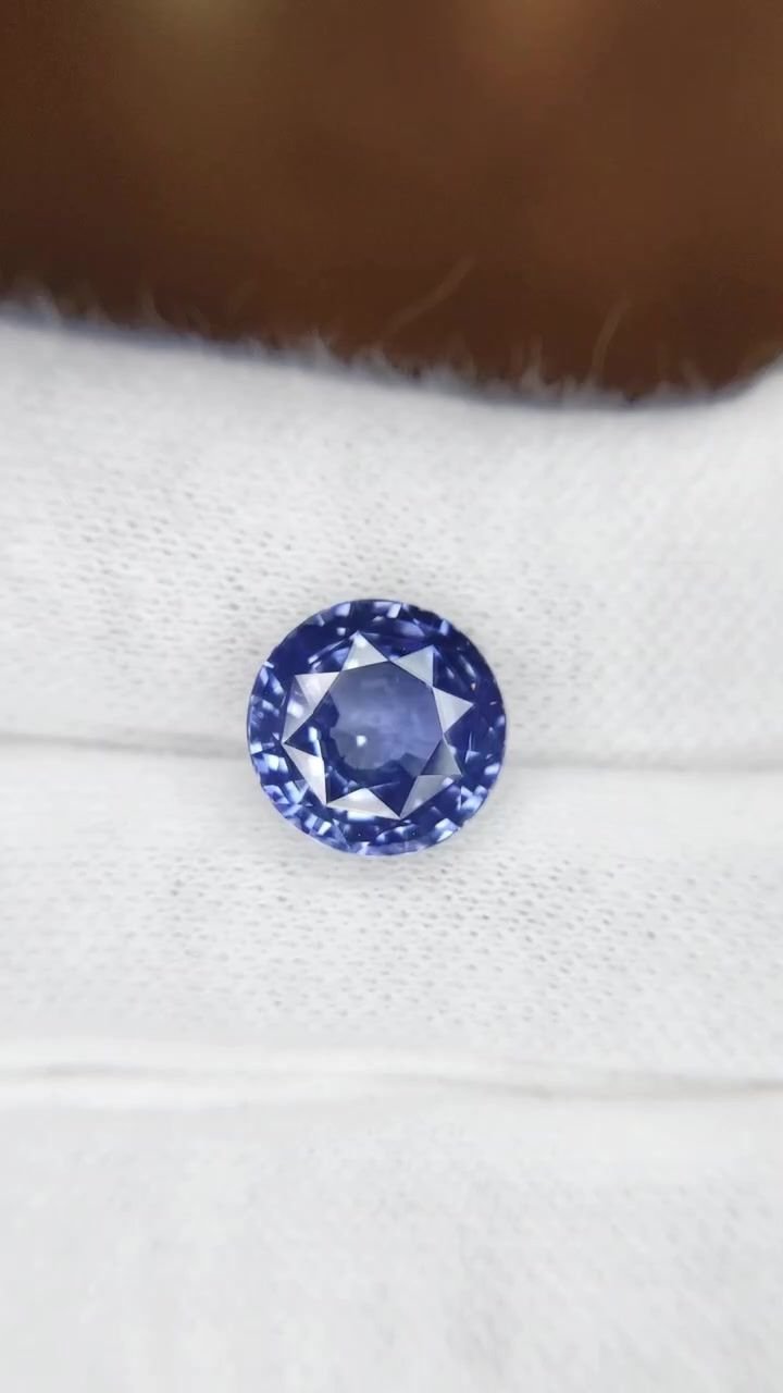 5.14 Carat Blue Round Sapphire