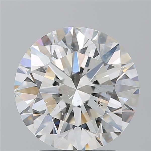 3.05ct I SI2 Rare Carat Ideal Cut Round Diamond