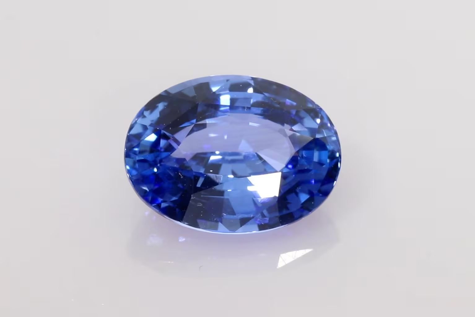 7.52 Carat Blue Oval Sapphire