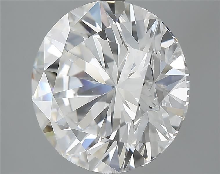 7.02ct F VVS2 Rare Carat Ideal Cut Round Diamond