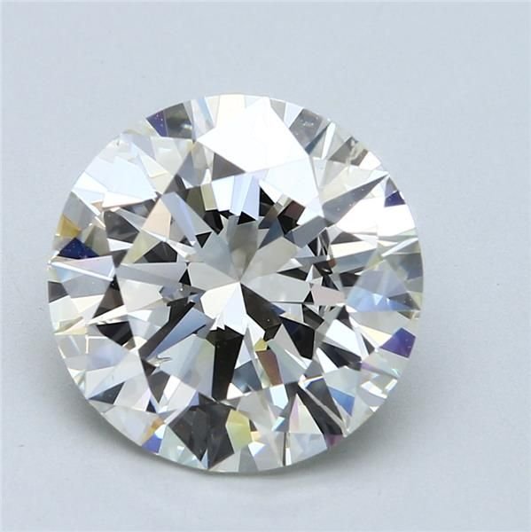 5.71ct I SI2 Rare Carat Ideal Cut Round Diamond
