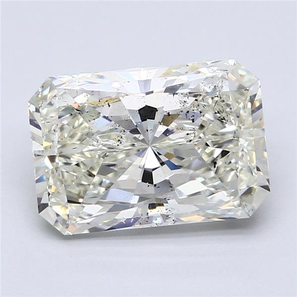 5.03ct K SI2 Rare Carat Ideal Cut Radiant Diamond