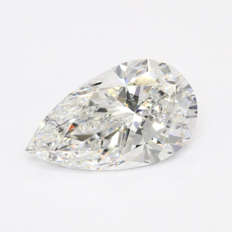 3.01ct F SI1 Very Good Cut Pear Lab Grown Diamond