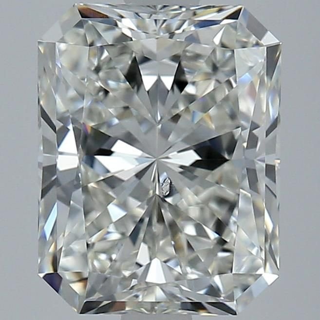 3.02ct H SI2 Rare Carat Ideal Cut Radiant Diamond