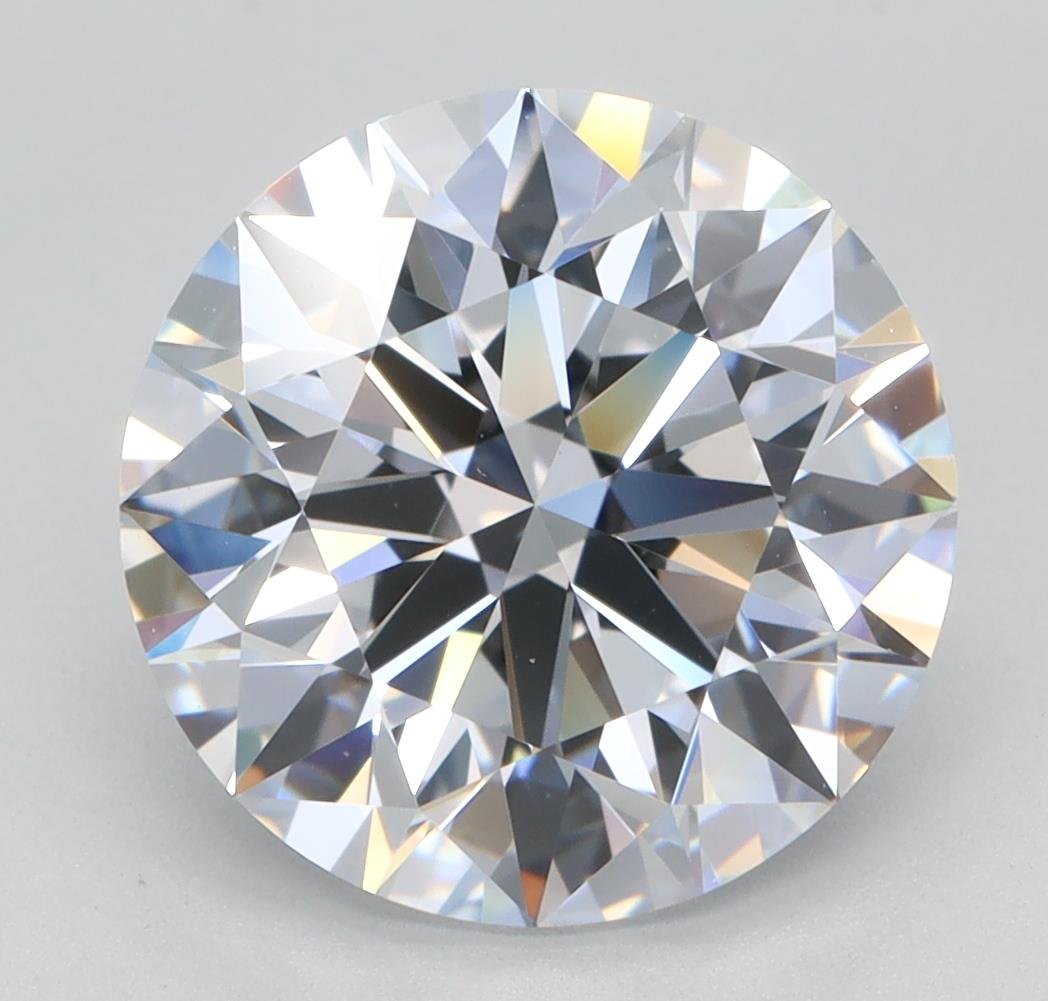 3.54ct F IF Rare Carat Ideal Cut Round Lab Grown Diamond