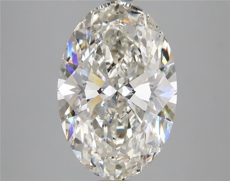 4.56ct H SI1 Rare Carat Ideal Cut Oval Lab Grown Diamond