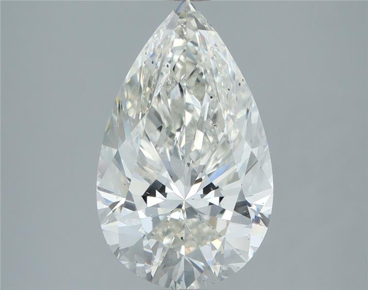 3.01ct J SI2 Rare Carat Ideal Cut Pear Diamond
