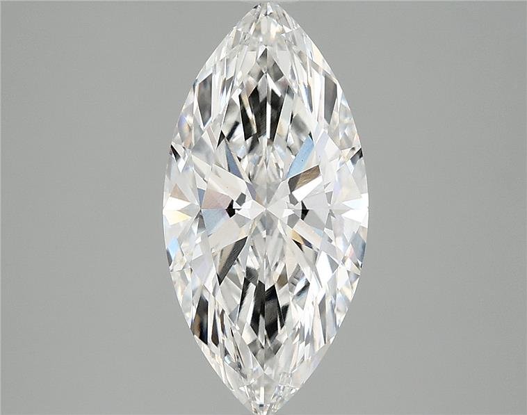 2.68ct F VS1 Rare Carat Ideal Cut Marquise Lab Grown Diamond