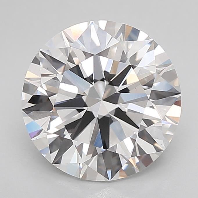 3.02ct E VS2 Rare Carat Ideal Cut Round Lab Grown Diamond