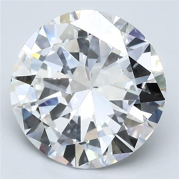 4.28ct E SI1 Good Cut Round Diamond