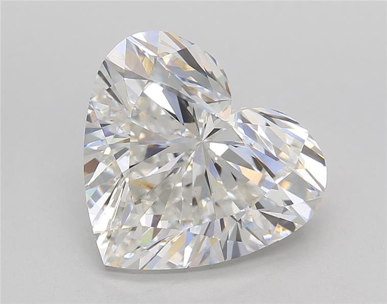 5.20ct F VS2 Rare Carat Ideal Cut Heart Lab Grown Diamond