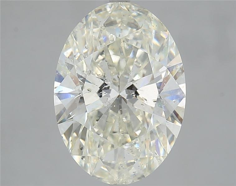 5.12ct J SI2 Rare Carat Ideal Cut Oval Diamond