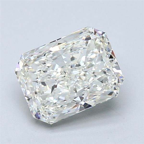 2.01ct J SI1 Rare Carat Ideal Cut Radiant Diamond