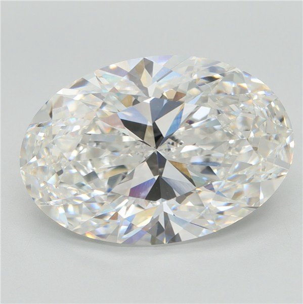 7.09ct F VVS2 Rare Carat Ideal Cut Oval Lab Grown Diamond