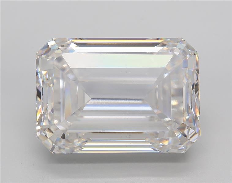 19.00ct F VS1 Rare Carat Ideal Cut Emerald Lab Grown Diamond