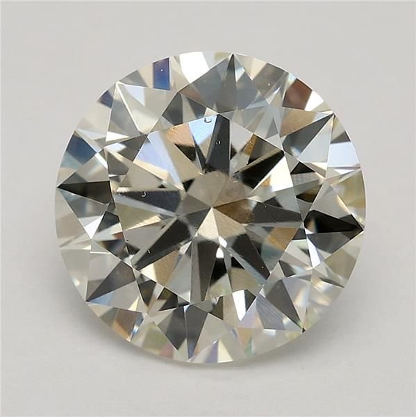 2.71ct K VS2 Excellent Cut Round Lab Grown Diamond