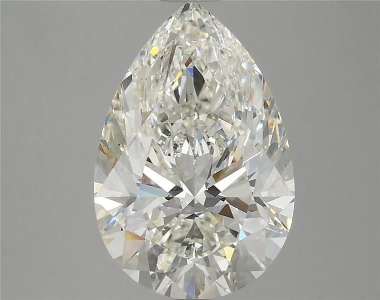 3.61ct H VS2 Rare Carat Ideal Cut Pear Lab Grown Diamond