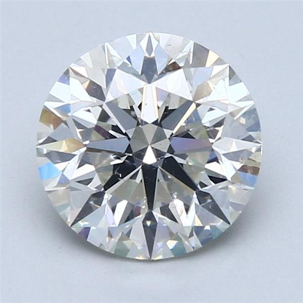 3.08ct J SI1 Rare Carat Ideal Cut Round Diamond