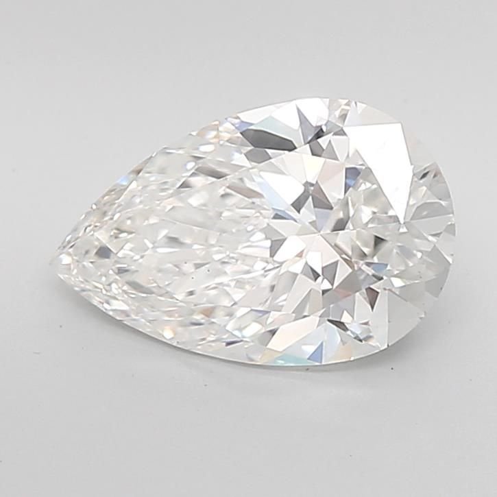 2.51ct F VS1 Rare Carat Ideal Cut Pear Lab Grown Diamond