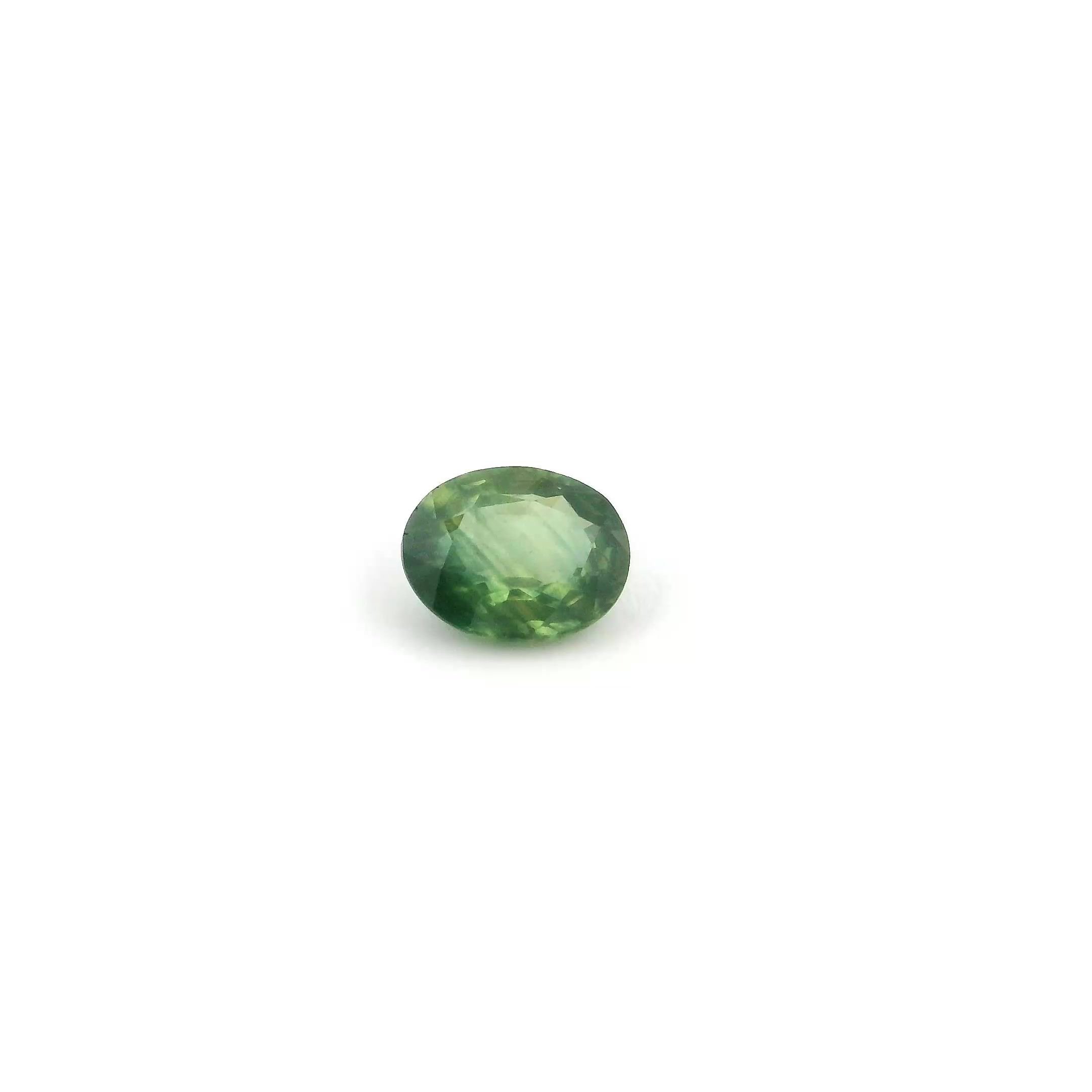0.54 Carat Green Oval Sapphire