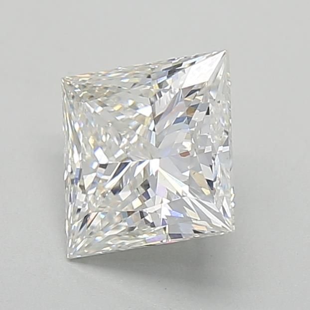 2.04ct F SI1 Rare Carat Ideal Cut Princess Lab Grown Diamond