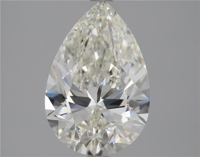 3.22ct J IF Rare Carat Ideal Cut Pear Diamond