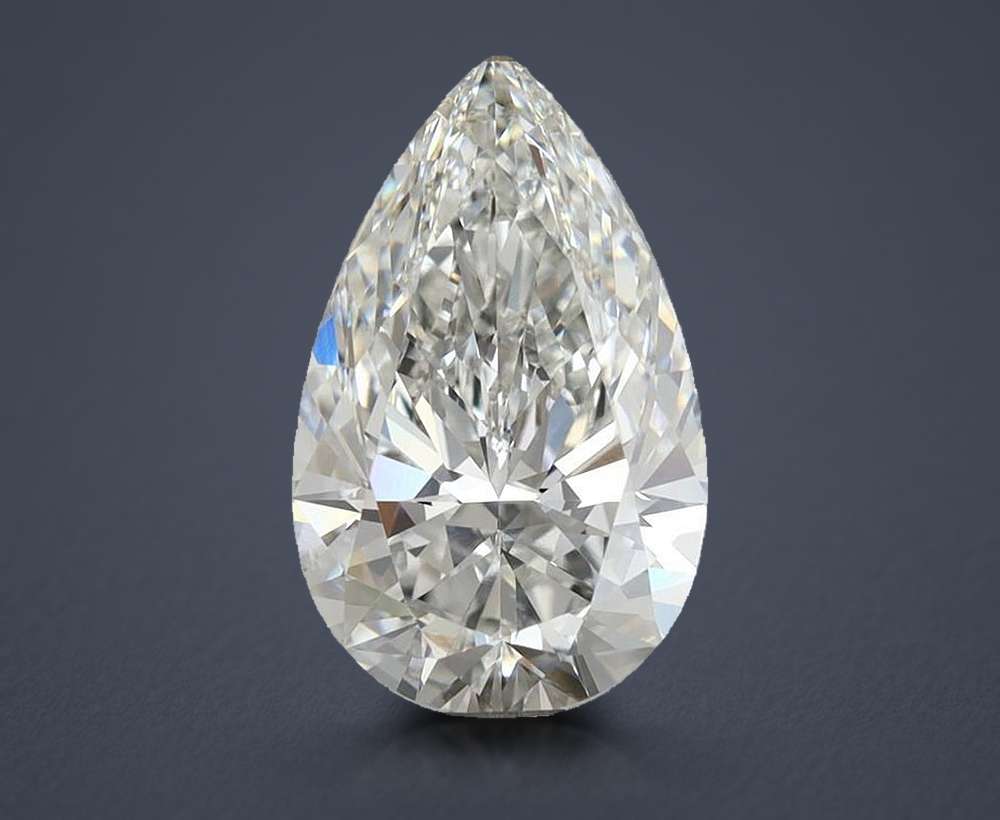3.97 Carat Pear Lab Diamond