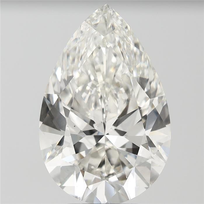 6.01ct H VS2 Rare Carat Ideal Cut Pear Lab Grown Diamond