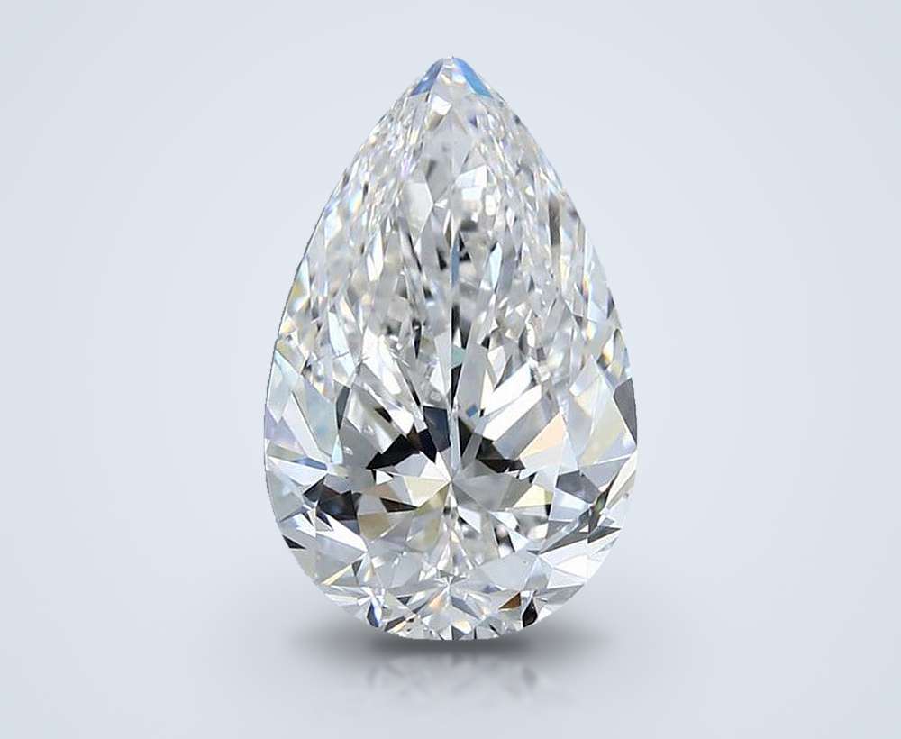 5.00 Carat Pear Natural Diamond