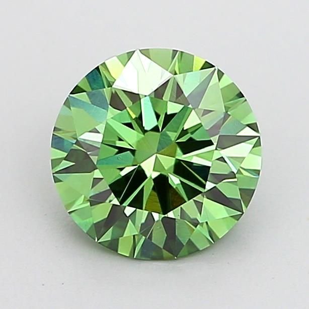 1.50 Ct. Fancy Vivid Green Round Lab Diamond