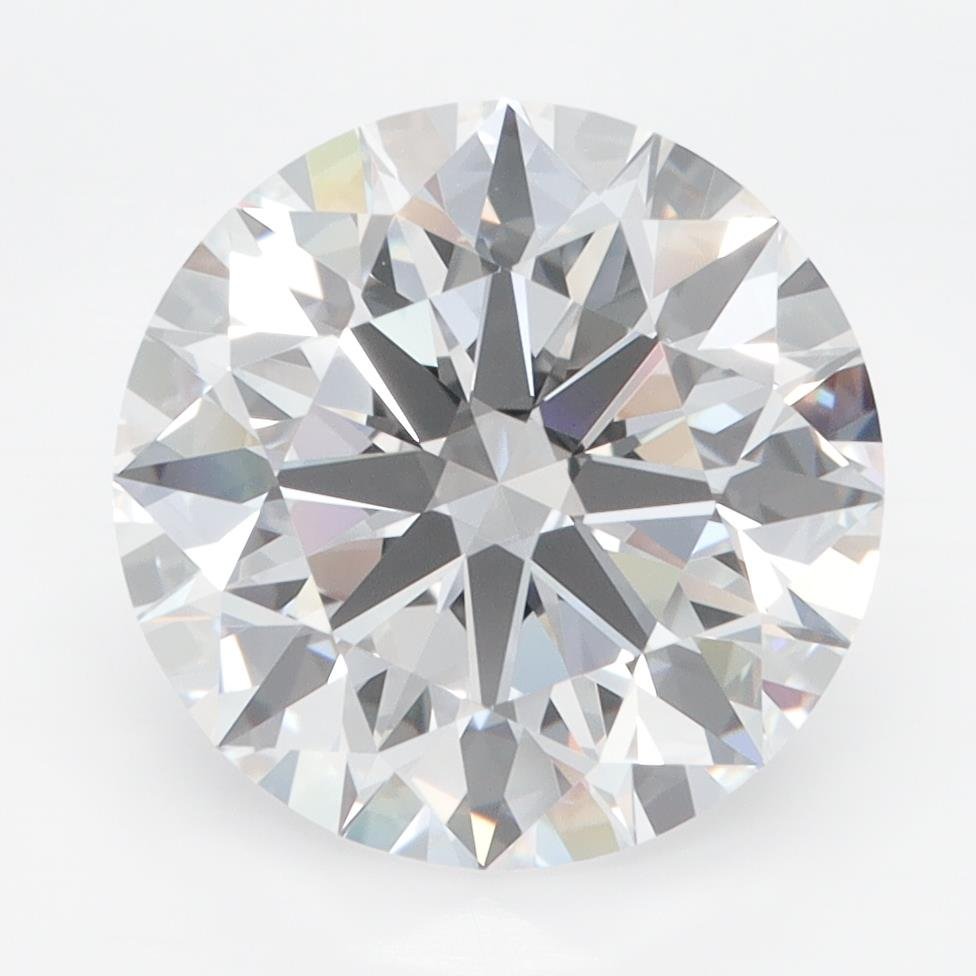 4.52ct D FL Rare Carat Ideal Cut Round Lab Grown Diamond