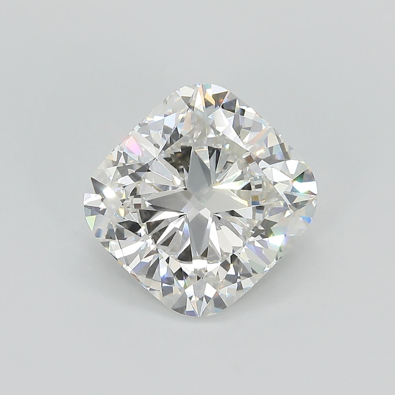 3.73ct G VVS2 Rare Carat Ideal Cut Cushion Lab Grown Diamond