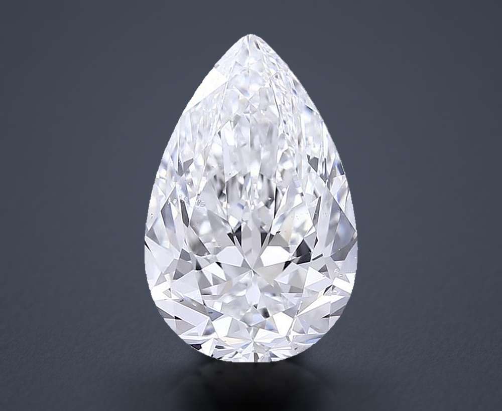 6.03 Carat Pear Natural Diamond