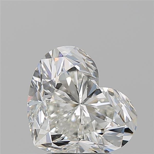 2.20ct H SI1 Rare Carat Ideal Cut Heart Diamond