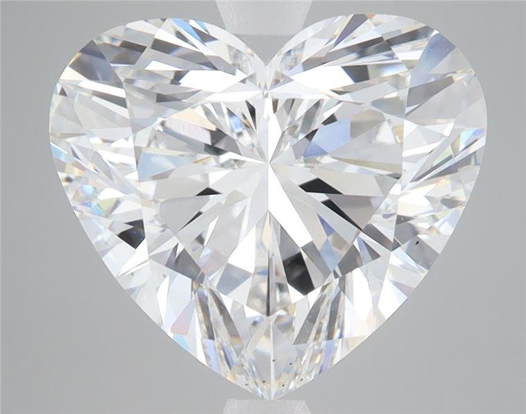 6.11ct F VS1 Rare Carat Ideal Cut Heart Lab Grown Diamond