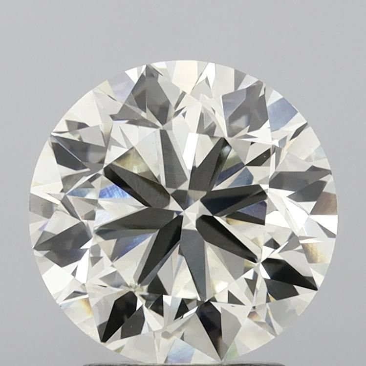 3.48ct J VVS2 Very Good Cut Round Lab Grown Diamond