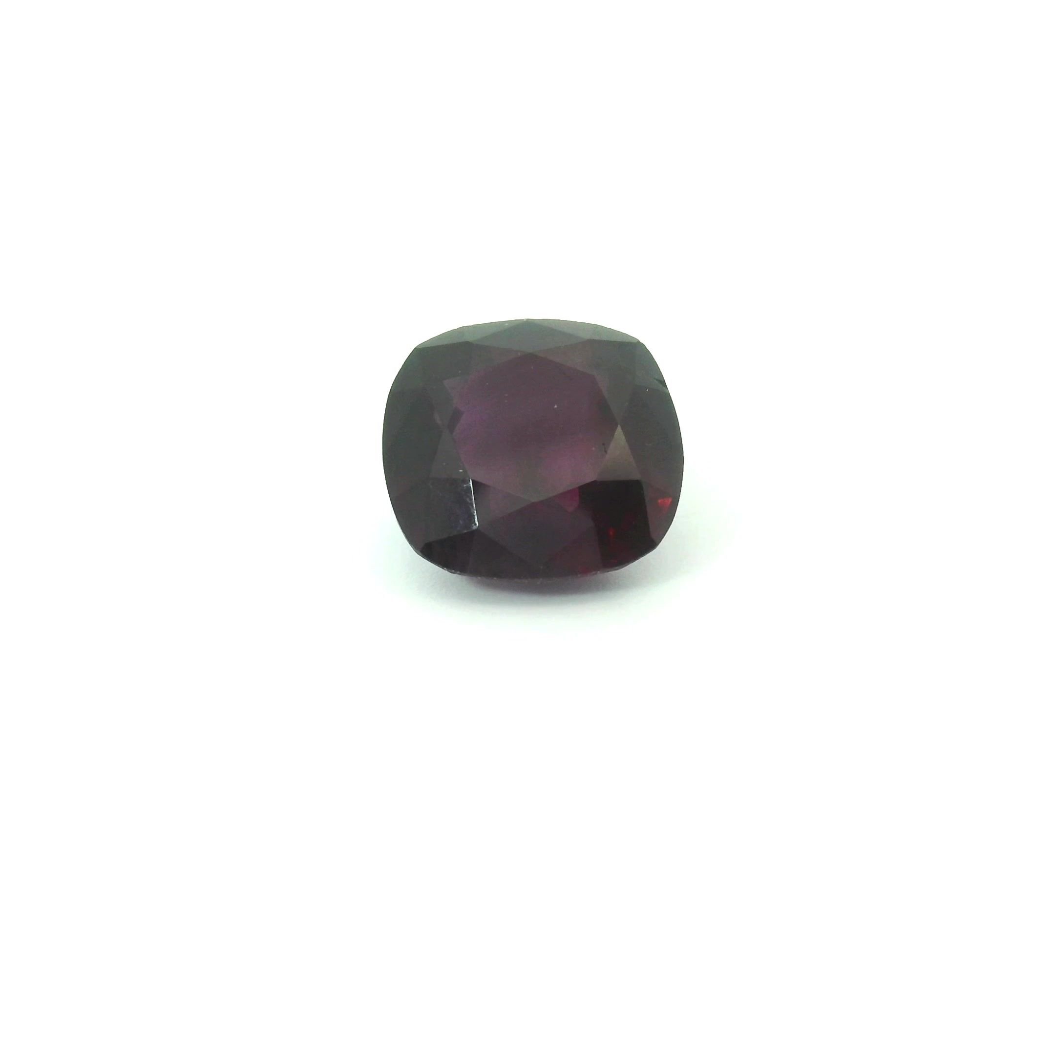 3.10 Carat Purple Cushion Sapphire
