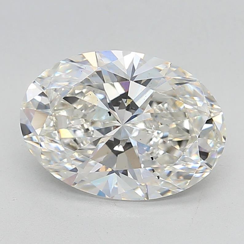 4.09ct F SI1 Rare Carat Ideal Cut Oval Lab Grown Diamond