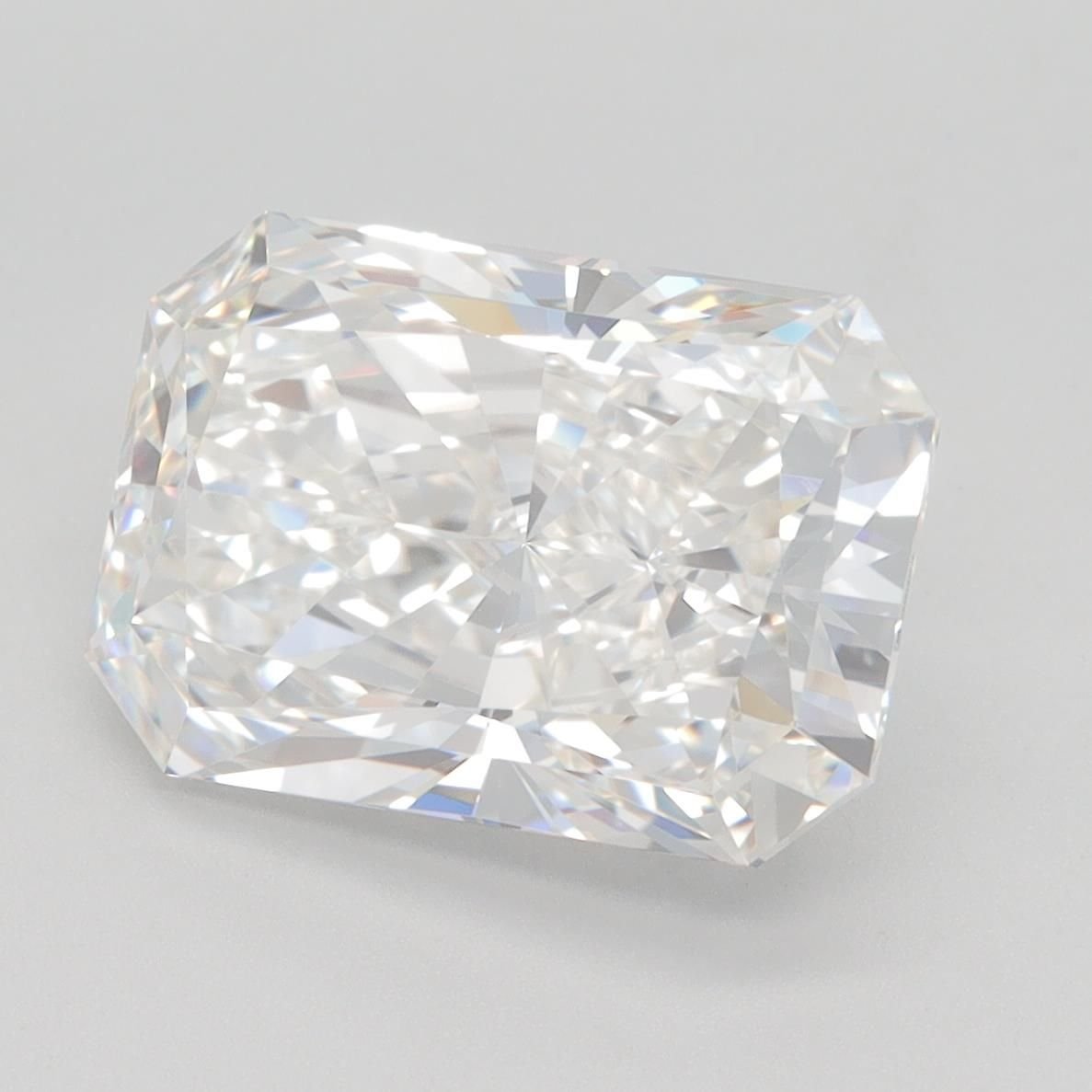 4.70ct F IF Rare Carat Ideal Cut Radiant Lab Grown Diamond