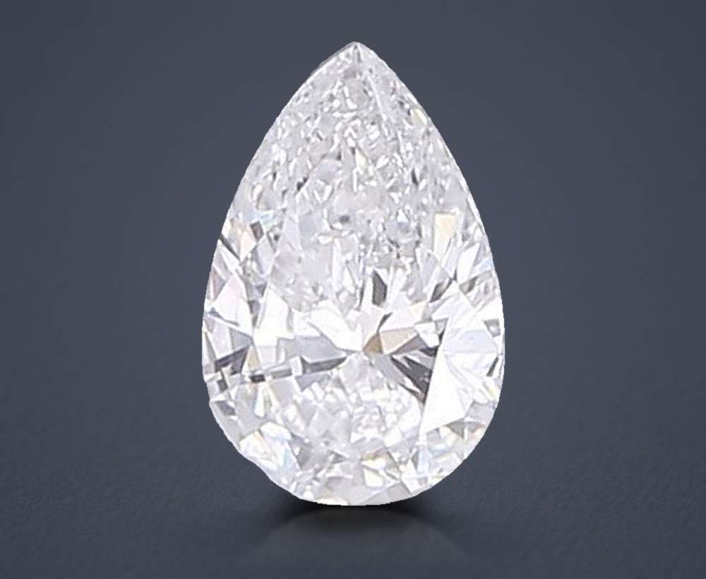 0.50 Carat Pear Lab Diamond