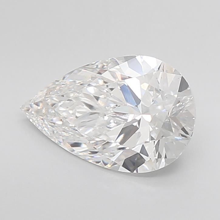 3.08ct E VS2 Rare Carat Ideal Cut Pear Lab Grown Diamond