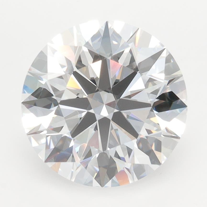 3.32ct D FL Rare Carat Ideal Cut Round Lab Grown Diamond
