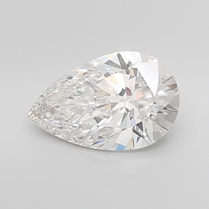 3.01ct F VS1 Rare Carat Ideal Cut Pear Lab Grown Diamond