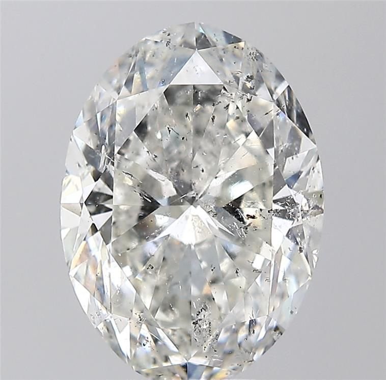 5.01ct F SI2 Rare Carat Ideal Cut Oval Diamond